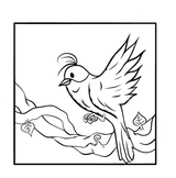 Bird coloring page