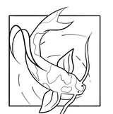 Koi fish coloring page