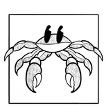 Crab coloring page