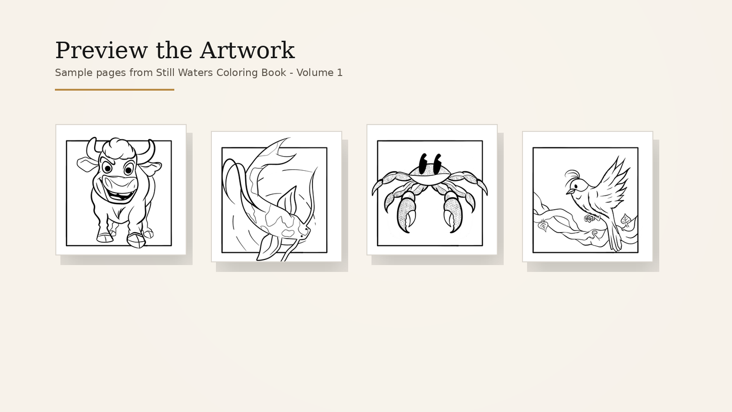 Still Waters Coloring Book — Physical + Digital Bundle
