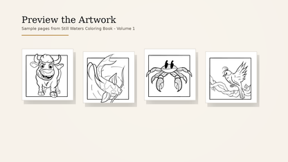 Still Waters Coloring Book — Physical + Digital Bundle